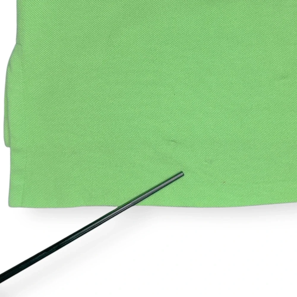 Polo Ralph Lauren Men's L Green Short Sleeve Polo Shirt Pink Pony 100% Cotton‎